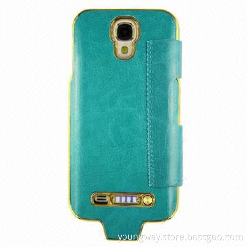 Leather Case for Samsung S4 Battery